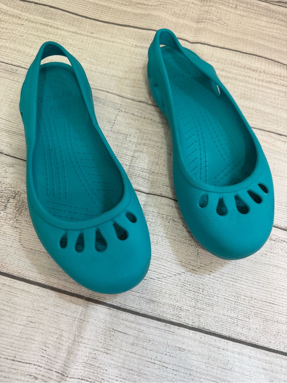 Crocs Blue Slingback Ballet Flats